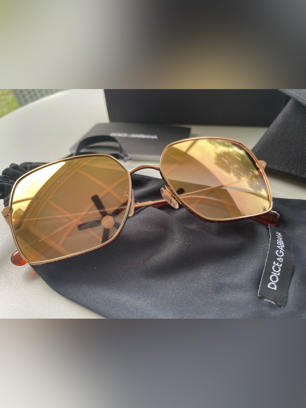 Dolce & Gabbana Rose Gold Sunglasses